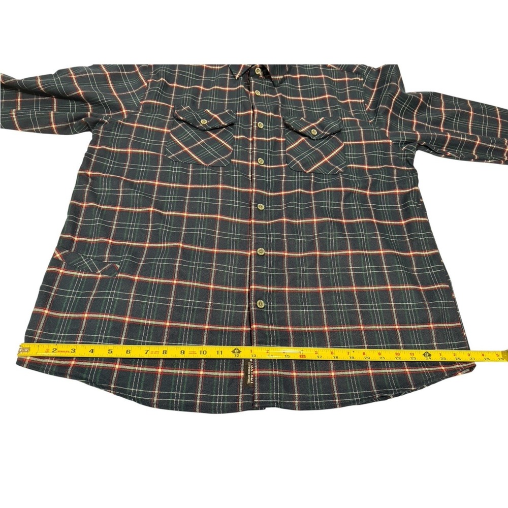 Zero Foxtrot Men’s Sz 3XL Multicolor Plaid Flannel Button Down Shirt Long Sleeve - Picture 5 of 15
